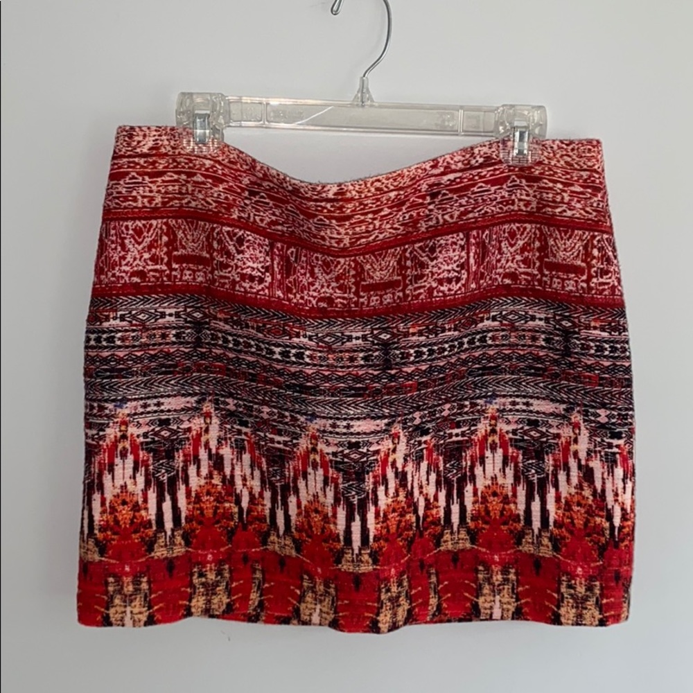 H&M printed pencil skirt